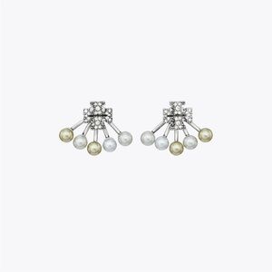 NWOT Tory Burch Moondance Pearl Front-Back Earrings